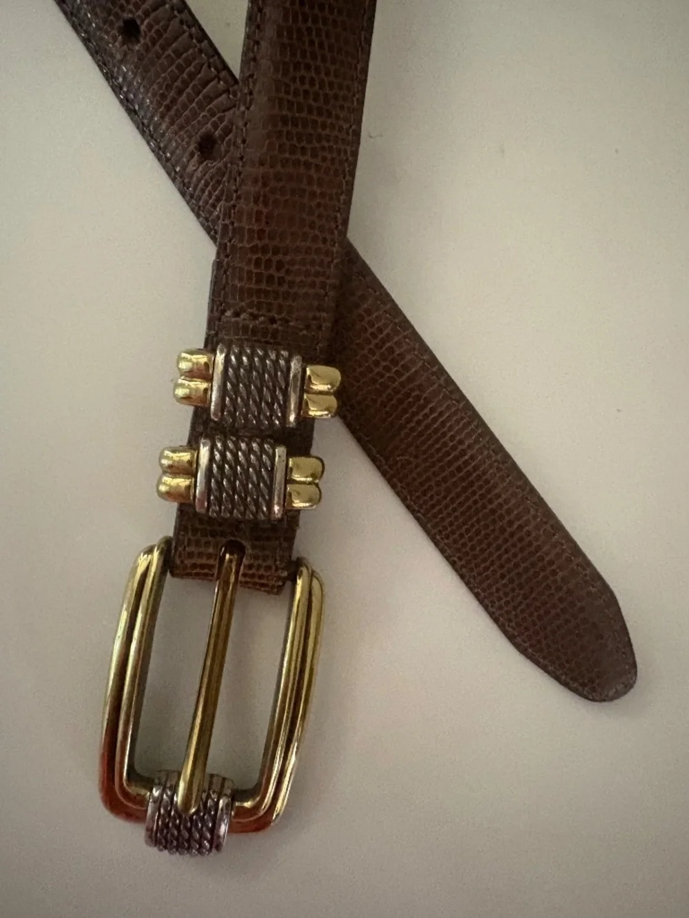 Brighton brown snakeskin